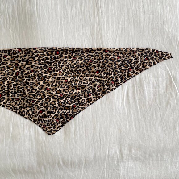 No brand cheetah print scarf / top - Picture 3 of 7